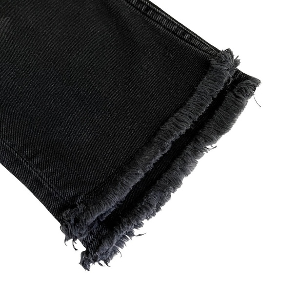 Sandro Paris Opéra High-Rise Frayed Straight-Leg Jeans Distressed Ankle … - Picture 13 of 17